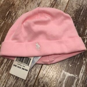 New Ralph Lauren Hat Carmel Pink 3-9 months